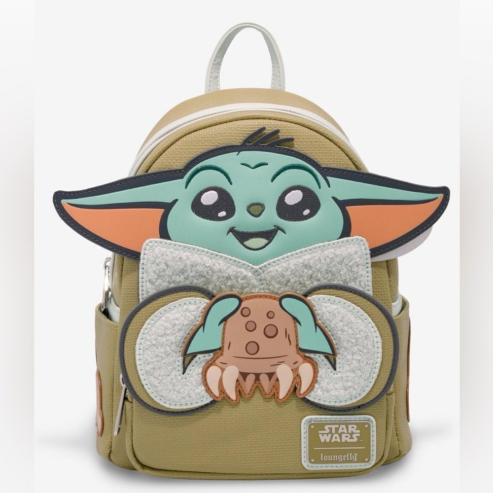 Loungefly Star Wars The Mandalorian Grogu With Crab Mini Backpack NWT
